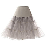 2017 Red Skirt Summer Women Princess Elastic Stretchy Tulle Skirt Sexy Petticoat Pettiskirt Tutu Skirt Slip 50s Retro Rockabilly