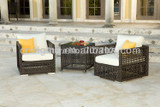 2017 Rattan Furniture for Garden Poly Wicker Furniture Sofa Chair set