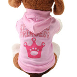2017 Promotion Pet Cat Crown Pattern Puppy Clothing Coat Hooded Cotton T Shirt Roupas Para Cachorro Dog Clothes Summer