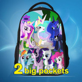2017 princess backpack with my little pony cartoon design school bag for kid my little pony bag gift for kid my little pony back