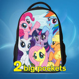 2017 princess backpack with my little pony cartoon design school bag for kid my little pony bag gift for kid my little pony back