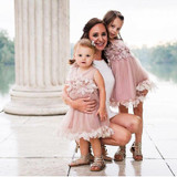 2017 Princess Baby Girls Dress Summer Sleeveless Floral Tutu Ball Gown Child Party Dresses Vestidos Clothes 0-7Y