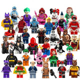 2017 Popular DIY Batman Movie Super Heroes Joker Harley Robin Catwoman Quinn Building Glam Metal Batman Block Figures Toys