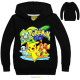 2017 Pokemon Sweatshirt For Girls Boys Hoodie Long Sleeve Pokemon Shirt Children Boys Pokemon Costume Girls Sweatshirt For Baby