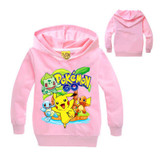 2017 Pokemon Sweatshirt For Girls Boys Hoodie Long Sleeve Pokemon Shirt Children Boys Pokemon Costume Girls Sweatshirt For Baby