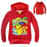2017 Pokemon Sweatshirt For Girls Boys Hoodie Long Sleeve Pokemon Shirt Children Boys Pokemon Costume Girls Sweatshirt For Baby