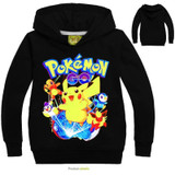 2017 Pokemon Costume Child Sweatshirt Pokemon Go Hoodie For Boys Hoodies Girls Sweatshirt Pink Sport Shirt Hoodies For Teenage
