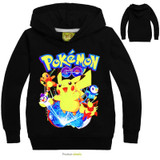 2017 Pokemon Costume Child Sweatshirt Pokemon Go Hoodie For Boys Hoodies Girls Sweatshirt Pink Sport Shirt Hoodies For Teenage