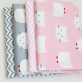 Cat Wave Printing 100% Cotton Patchwork Fabric for DIY Sewing Quilting Tissue Kids Bedding Textiles Tilda Doll Cloth Fabric