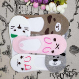 CAT summer comfortable cotton bamboo fiber girl women's socks ankle low female invisible color girl boy hosier 1pair=2pcs WS67