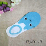 CAT summer comfortable cotton bamboo fiber girl women's socks ankle low female invisible color girl boy hosier 1pair=2pcs WS67