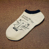 CAT summer comfortable cotton bamboo fiber girl women's socks ankle low female invisible color girl boy hosier 1pair=2pcs WS67