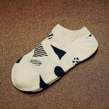 CAT summer comfortable cotton bamboo fiber girl women's socks ankle low female invisible color girl boy hosier 1pair=2pcs WS67