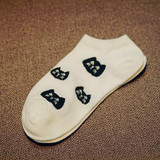 CAT summer comfortable cotton bamboo fiber girl women's socks ankle low female invisible color girl boy hosier 1pair=2pcs WS67