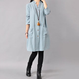 Casual women Shirt Dress Office Lady Loose Plus size Slim Vingtage Blouse Tops Dresses female Fashion Long Sleeve Dress Vestidos