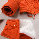 Casual Women Lamb Wool Warm Winter Overcoat Jacket Coat Outwear Lapel Parka S-XL