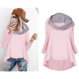 Casual Women Autumn Hoodies Long Sleeve Hooed Sweatshirt For Women Plus Size WS2748M