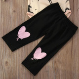 Casual Winter Baby Girl Clothes Newborn Infant Baby Girl Clothes Printed Bodysuit Pants Headband 3PCS Girls Clothes Set 0-24M