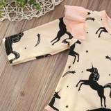 Casual Winter Baby Girl Clothes Newborn Infant Baby Girl Clothes Printed Bodysuit Pants Headband 3PCS Girls Clothes Set 0-24M