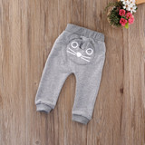Casual Unisex Cotton Harem Pants Bottoms Clothes Cute Cat Baby Kids Boys Girls Pants Warm Clothing Trousers 3-24M Child Garments