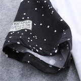 Casual Summer Men Tops Pullover Short Sleeve O-neck Star Milk Print T-shirt