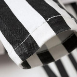 Casual Spring Women Pencil Pants High Waist Cotton Black White Striped Women's Pants New 2016 Fashion Office Slim Women Trousers