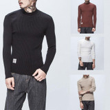 Casual Solid Men Sweater 2017 New Winter Sweater Men Jumper For Man Pullover Pull Homme Slim Fit Plus Size M-5XL High Quality