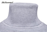 Casual Slim Fit Winter Sweater Men Knitted Pullover Solid Color Turtleneck Pull Homme Male Sweater Autumn Sueter Hombre Knitwear