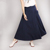Casual Pants Women Spring Women's Loose High Waist Wide Leg Linen Pants Women Trousers Cotton Pantalon