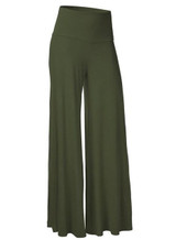 Casual Palazzo Pants Women Black Slim High Waist Flare Career OL Loose Wide Leg Pant Long Trousers Pantalones  (many colors )