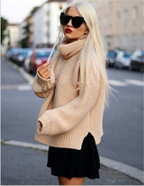 2017 Autumn Solid Turtleneck Women Sweaters and Pullovers Plus Size New Fashion Casual Pullover Sweater Women Tops