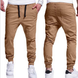 2017 Autumn Solid Color Long Cargo Pants Mens Casual chinos Trouser High Quality Cotton Sweatpants Men Harem Pants Plus Size 3XL