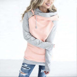 2017 Autumn Plus Size Hoodie Sweatshirt Women Patchwork Hoodies Women Sweatshirt Long Sleeve Streetwear Hooded Sweatshirt