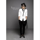 2017 autumn new stereo hanging waist skinny pants crotch tether low harem long pants Metrosexual personality harem pants