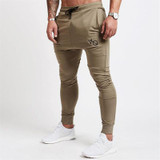 2017 Autumn New Mens Gyms Fitness Sweatpants Pant Male Bodybuilding Workout Casual Elastic Cotton Brand Trousers Joggers Pants