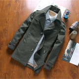 2017 autumn new men's casual long section men jacket fashion Slim thin section men coat Men Spring Overcoat Jacket Outerwear 5XL