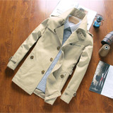 2017 autumn new men's casual long section men jacket fashion Slim thin section men coat Men Spring Overcoat Jacket Outerwear 5XL