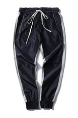 2017 Autumn New Men's Casual Fitness Joggers Harem Pants Fashion Hip Hop Retro Sweatpants Bare Zipper Pants