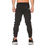 2017 Autumn New Men Casual Joggers Compression Tight Cotton Gyms Bodybuilding Pants Breathable Elastic Waist Workout  Sweatpants