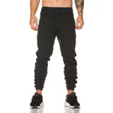 2017 Autumn New Men Casual Joggers Compression Tight Cotton Gyms Bodybuilding Pants Breathable Elastic Waist Workout  Sweatpants
