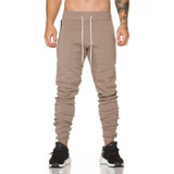 2017 Autumn New Men Casual Joggers Compression Tight Cotton Gyms Bodybuilding Pants Breathable Elastic Waist Workout  Sweatpants