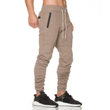 2017 Autumn New Men Casual Joggers Compression Tight Cotton Gyms Bodybuilding Pants Breathable Elastic Waist Workout  Sweatpants