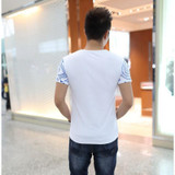 2017 Autumn new high-end men's brand t-shirt fashion Slim Dragon printing atmosphere t shirt Plus size short-sleeved TX141-R