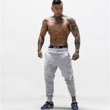 2017 Autumn New Gyms pants joggers men Casual Elastic cotton Mens Fitness Workout Pants skinny Sweatpants Trousers Jogger Pants