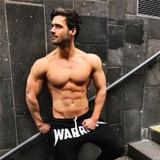 2017 Autumn New Gyms joggers Men Workout Fitness Print Cotton Gyms Pants Sweatpants Bodybuilding Pants Men Skinny Trousers