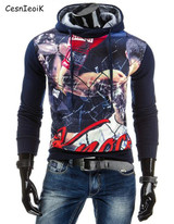 2017 Autumn Men Hoodies Jacket Brand Clothing Fashion Hoodies Man Casual Slim Hoody Sweatshirt 3D Print
