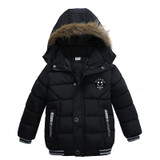 SONGGUIYING A101 Boy Warm Winter Children's Clothing Hooded Down Jackets Coats Kids Boys Cotton Thickening Outerwear Parkas Coat