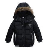 SONGGUIYING A101 Boy Warm Winter Children's Clothing Hooded Down Jackets Coats Kids Boys Cotton Thickening Outerwear Parkas Coat