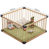 Solid wood gate baby playpen export no smell health baby fence Children's game fence Many Size