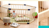 Solid wood gate baby playpen export no smell health baby fence Children's game fence Many Size